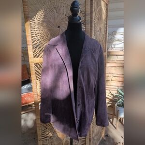 Vintage Brandon Thomas Women's Purple Suede Jacket_Med